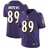Nike Men & Women & Youth Ravens 89 Mark Andrews Purple NFL Vapor Untouchable Limited Jersey,baseball caps,new era cap wholesale,wholesale hats